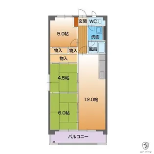ブランメゾン赤坂【2階】の間取り