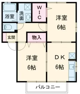ヨーロピアン林B【1階】の間取り