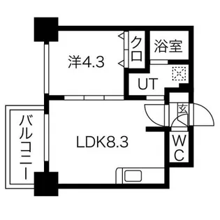 クラッセ北大通りIII【7階】の間取り