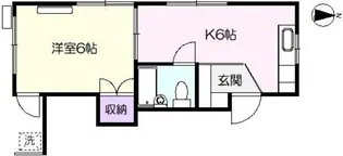 ノースパレス【1階】の間取り