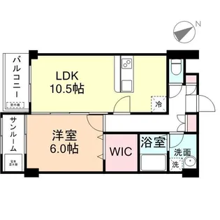 プリズムとなみ中神町【1階】の間取り