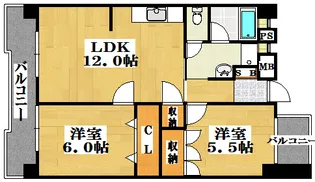 シティビル塩原【3階】の間取り