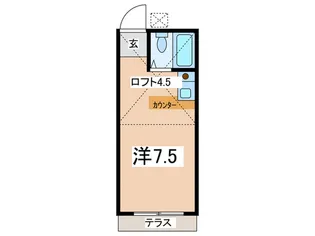 パレスタカラ【1階】の間取り