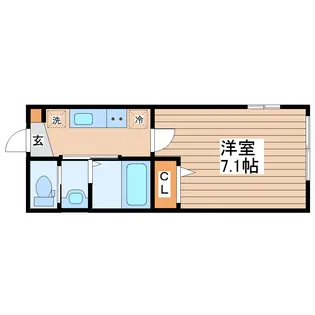 グロウランスnoir(ノワール)【2階】の間取り