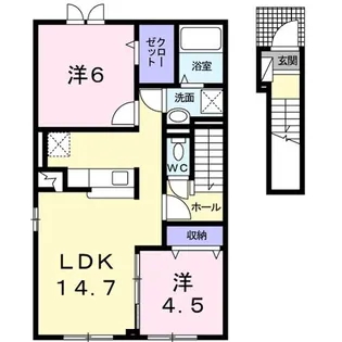 チェリー【2階】の間取り