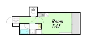 グラート梅田【6階】の間取り