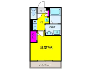 セジュ-ルZIROZA A棟の間取り