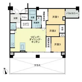 フェリスコート自由が丘【1階】の間取り