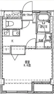 リヴェール弘明寺【2階】の間取り