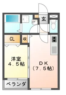 Sun Wood英【2階】の間取り