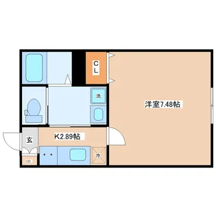 メゾン・ド・ラヴィエンヌ【1階】の間取り