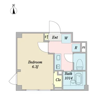 与野本町プラザB【1階】の間取り