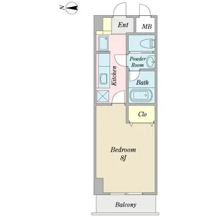エクセラ・モン・ピエース【3階】の間取り