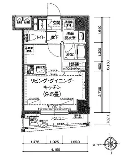 アイルイムーブル浅草【2階】の間取り