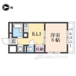 イスズベル大和高田【2階】の間取り