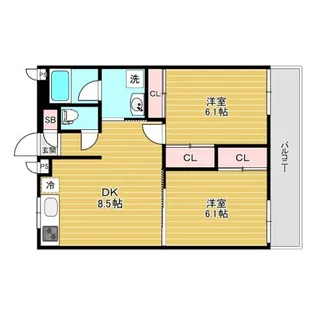 ラインハウス【3階】の間取り