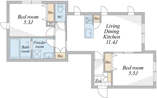 ブライト【1階】の間取り