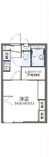 レオパレスパークヒルズ【2階】の間取り