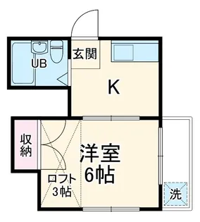 フォレスタ衣笠【2階】の間取り