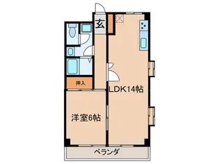 ネオ グルント芦屋【3階】の間取り