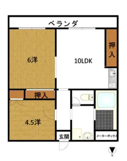 リーセイント西古松A【3階】の間取り
