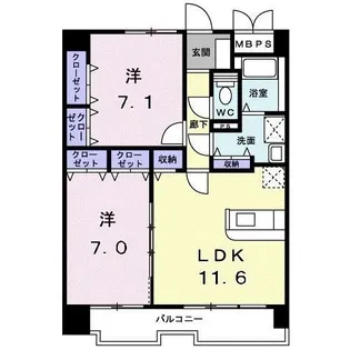 PLEASURES【9階】の間取り