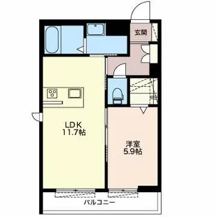 ロワール公文【1階】の間取り