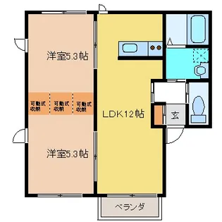 サクシードハイムI・II【1階】の間取り