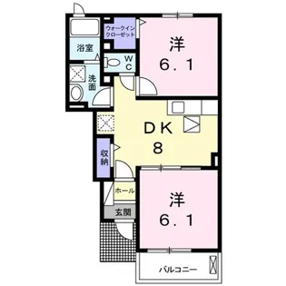 レジデンスA【1階】の間取り