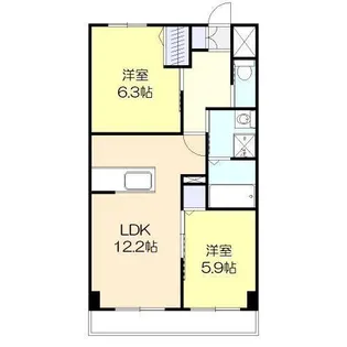 シーテラス(Sea Terrace)【6階】の間取り