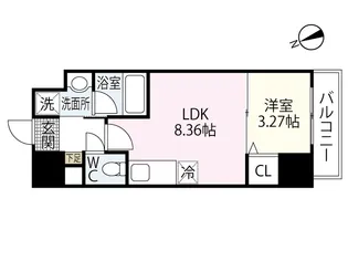 エネピア舟入【4階】の間取り