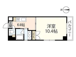 段原ヤマガタビル【7階】の間取り