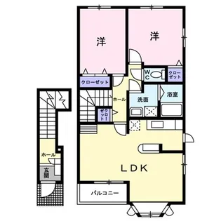 シャインヒルズV【2階】の間取り