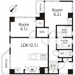 アロバール南青山【5階】の間取り