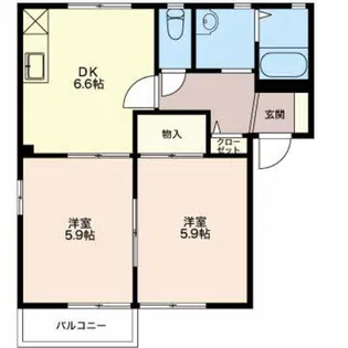 パストラル住吉 II【2階】の間取り