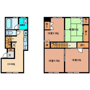 コーポ石名坂の間取り