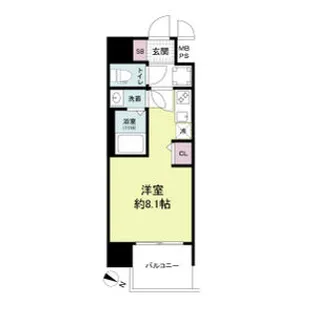 セレニテ十三ミラク【8階】の間取り