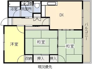 シノックス松江パートII【5階】の間取り