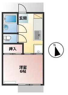 ウエストハウス【1階】の間取り