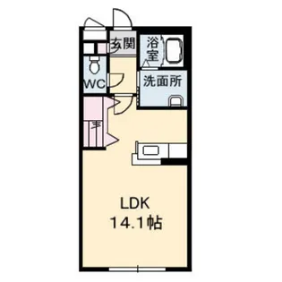 リヴュール【1階】の間取り