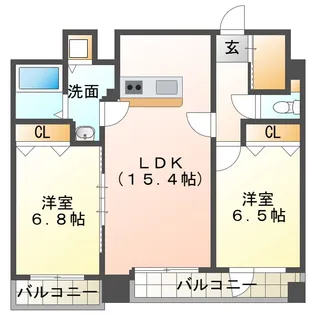 グランドール旭町【4階】の間取り