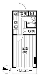 フラッツ池の上【4階】の間取り