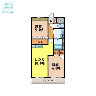 アイディール【2階】の間取り