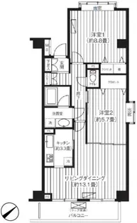 メゾン芝浦【10階】の間取り