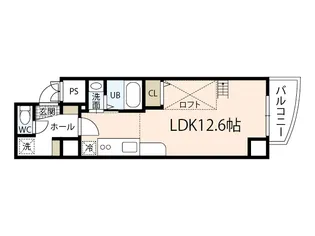グランドポレストーネ東平塚【4階】の間取り