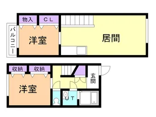 シティハイム中島の間取り