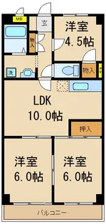 第3千代田マンション【2階】の間取り