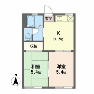 チェーリーコーポ【1階】の間取り