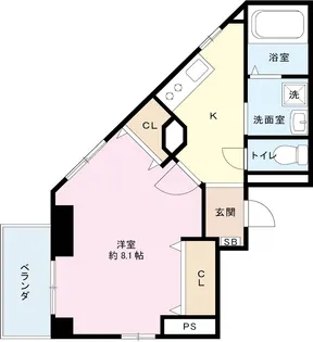チャールストンハウス【4階】の間取り