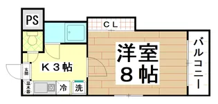 エクセル近大前【4階】の間取り